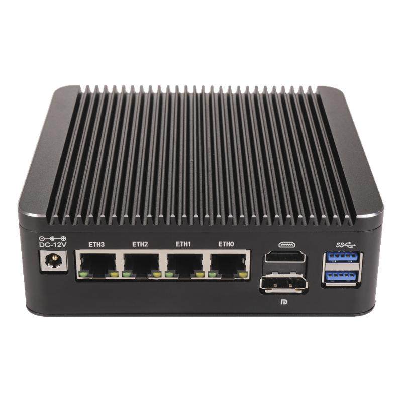 康耐信N95/N100软路由器整机DDR4内存4网卡2.5G无风扇低功耗迷你工控主机PFSENSE防火墙linux服务器嵌入式