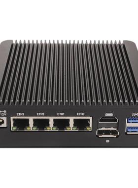 康耐信N95/N100软路由器整机DDR4内存4网卡2.5G无风扇低功耗迷你工控主机PFSENSE防火墙linux服务器嵌入式