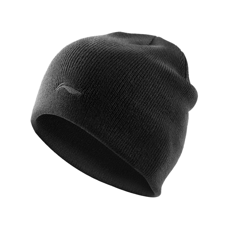 李宁帽子男士冬天新款针织帽防寒防风毛线帽跑步运动专用保暖冷帽