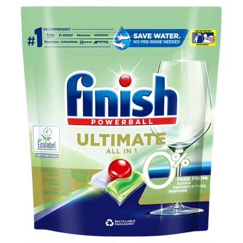 finish亮碟0添加洗碗凝珠母婴用
