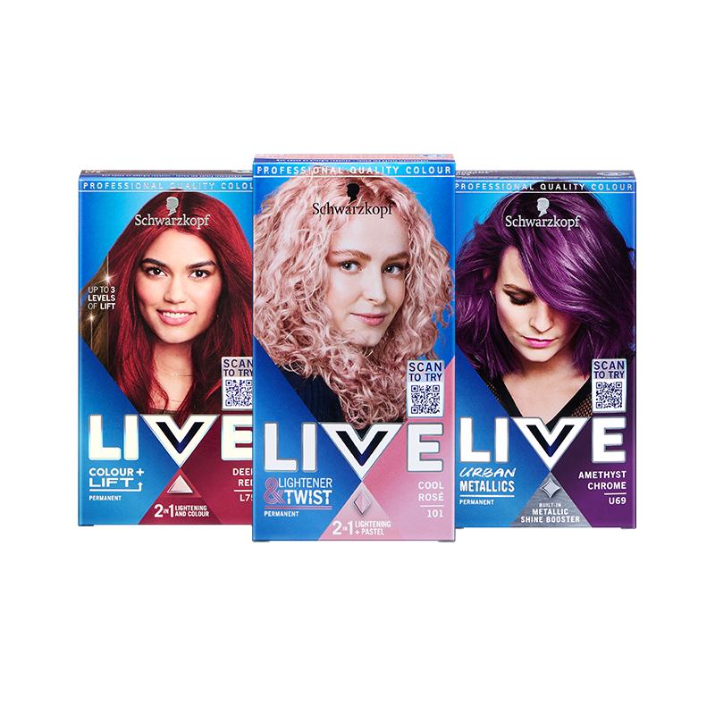 官方正品施华蔻live染发剂次日达