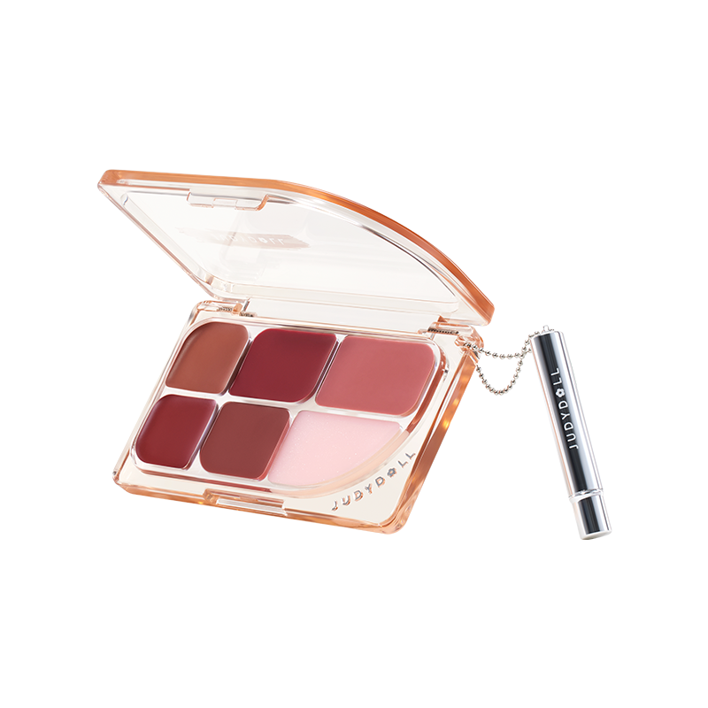 橘朵六色唇膏盘唇釉多用盘清透