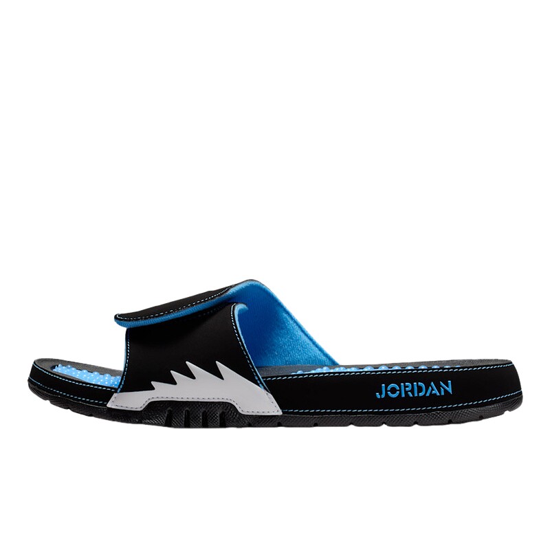 耐克男拖鞋Air Jordan Hydro 5 AJ5黑蓝 人字拖沙滩鞋555501-004图片