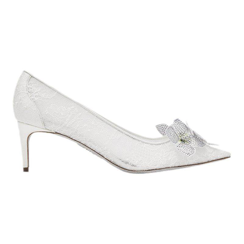 【礼物】RENE CAOVILLA FLORIANE系列尖头水钻女士高跟鞋,女鞋,浅口单鞋,淘宝优惠券,粉丝福利购,淘宝优惠卷