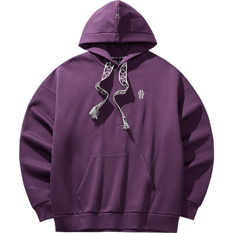 安踏凯里&middot;欧文连帽卫衣男加绒美式复古官方正品上衣女172541702N