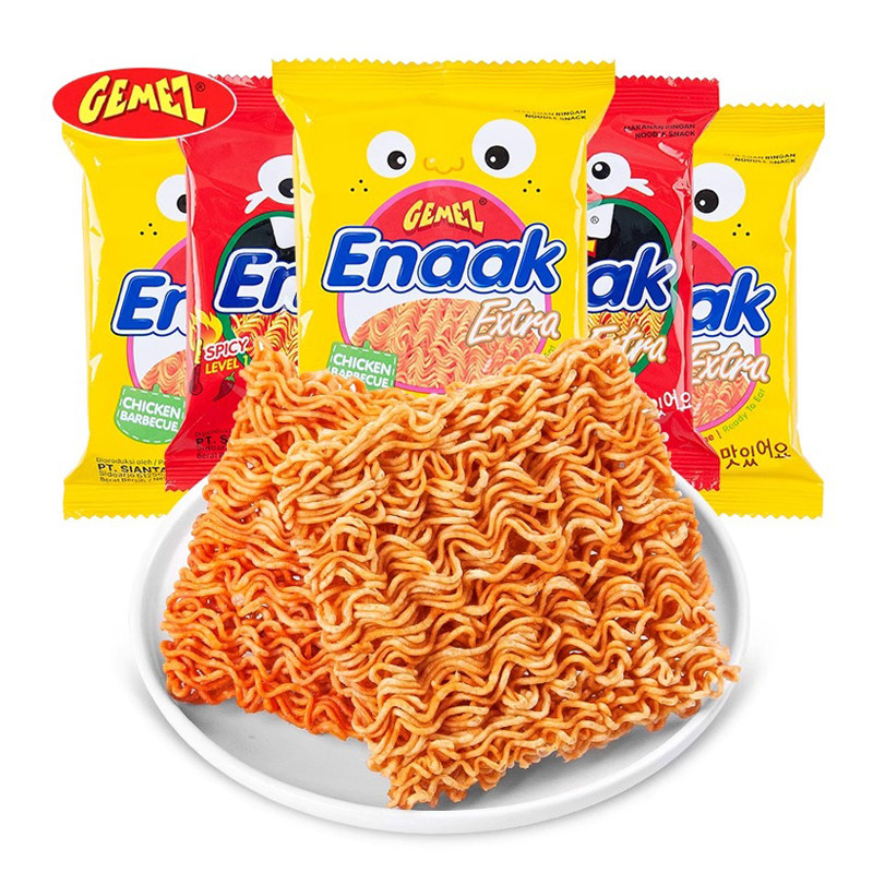 印尼进口Gemez小鸡面干脆面点心面30g袋装网红干吃方便休闲零食