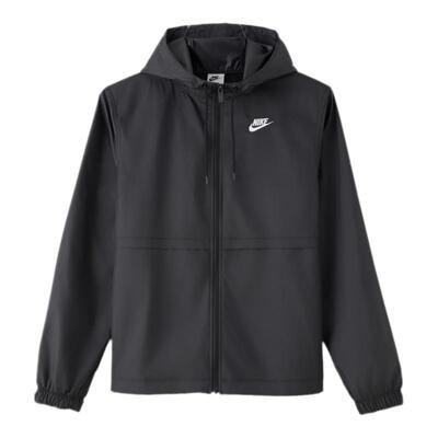 Nike耐克外套夹克女秋季新款透气休闲户外风衣宽松梭织连帽运动服