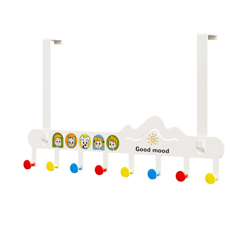 门后挂钩免打孔多巴胺挂衣架卧室衣服帽子收纳置物架强承重收纳架