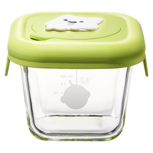 babycare辅食盒玻璃保鲜储存可蒸煮蛋羹碗专用婴儿辅食碗杯模工具
