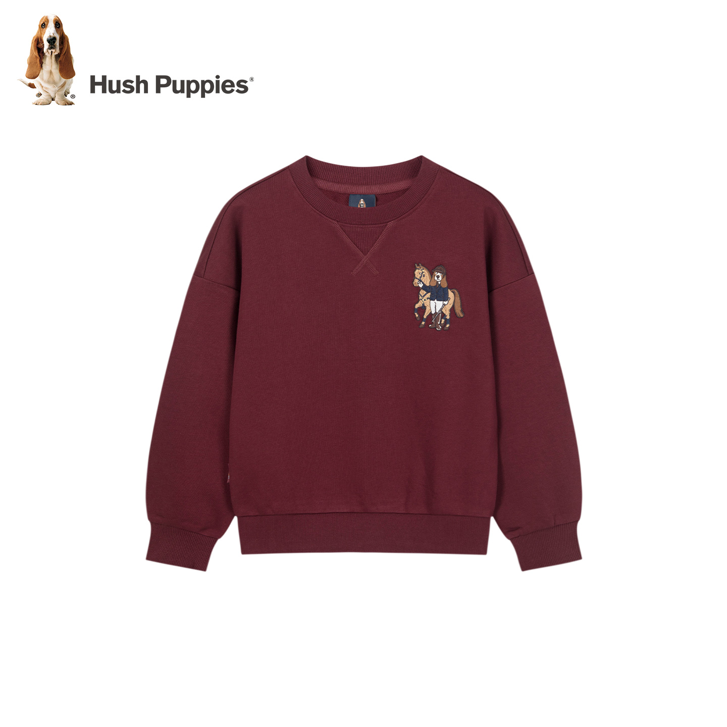 暇步士童装儿童卫衣25秋新品男童休闲套头衫落肩女童卡通宝宝上衣