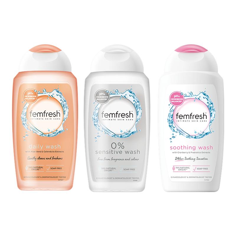 ڲ(׷ػ- ר250ml)*1+(ճ-º250ml)*2 Ӣfemfreshо˽ϴճྭڱ滺ʪ117Ԫ