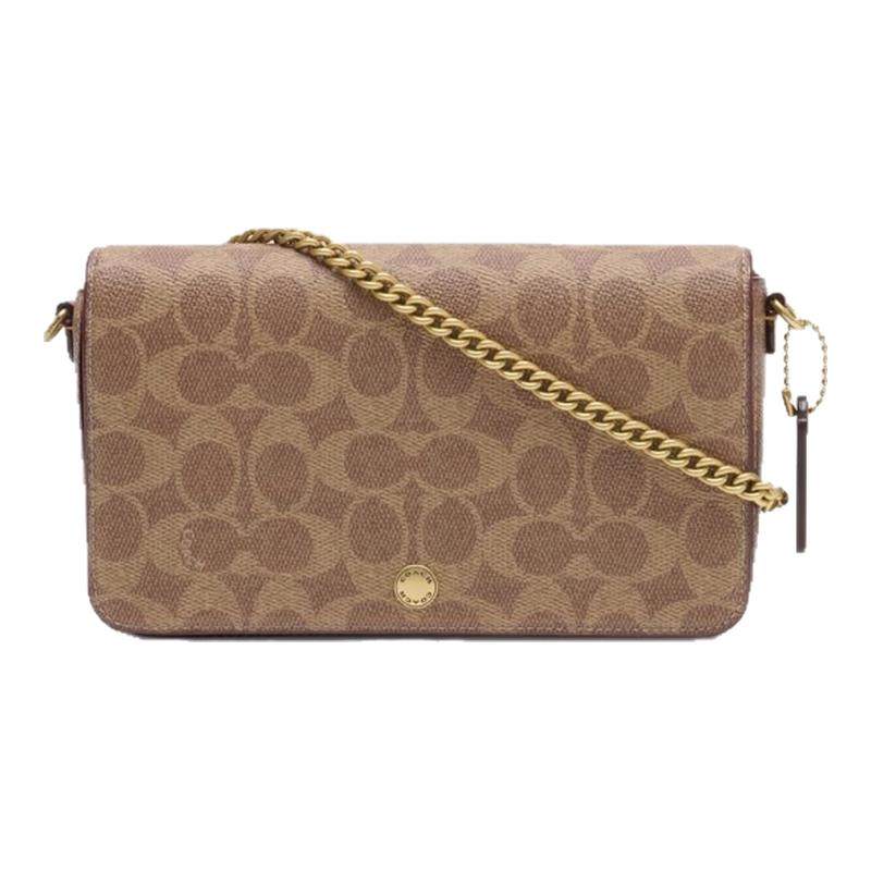 蔻驰 Coach Mila 老花斜挎包单肩包高级感设计感通勤复古链条包,箱包皮具/热销女包/男包,通用款女包,淘宝优惠券,粉丝福利购,淘宝优惠卷