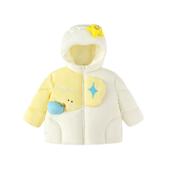 童装 巴拉巴拉婴儿羽绒服女童宝宝加厚红色外套儿童冬季 新款 超好看