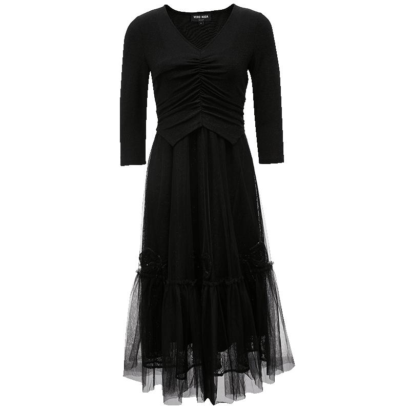 早秋网纱优雅裙子VeroModa