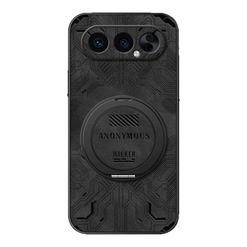 适用华为荣耀500手机壳荣耀400/300pro/200/90/80/70/60/powerHonor100GT旋转支架SE磁吸全包羊巴皮电芯男款