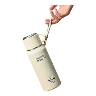 316不锈钢保温杯男女学生高颜值大容量吸管水杯户外运动便携杯子