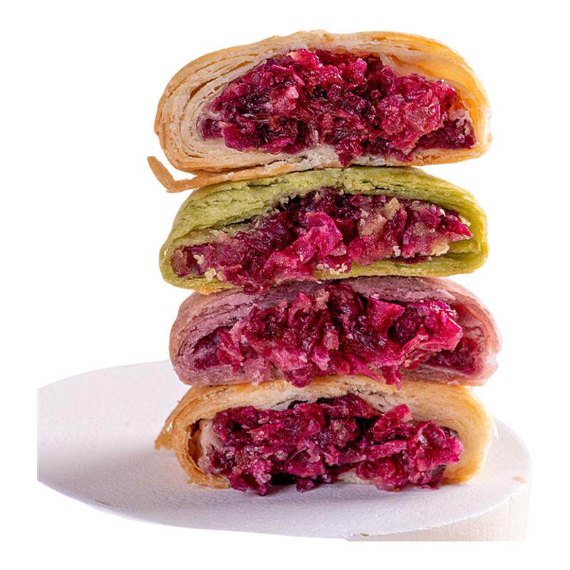 玫瑰花饼糕点4枚 0.8元 - 线报酷