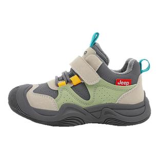 Jeep儿童鞋子男童加绒二棉鞋防水防滑2025新款秋冬女童休闲运动鞋