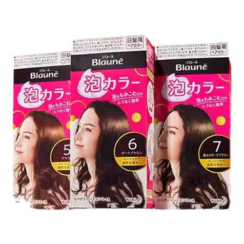 KAO/花王日本强效遮白泡沫染发剂