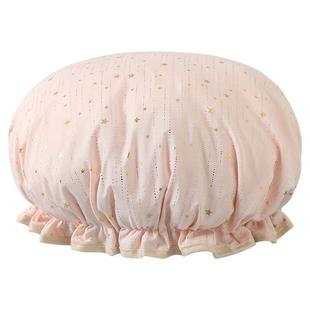 双层浴帽防水洗澡头套家用女夏沐浴帽儿童发套厨房防油烟发膜专用