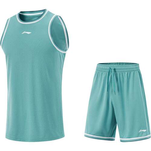 李宁凉爽圆领男比赛套装