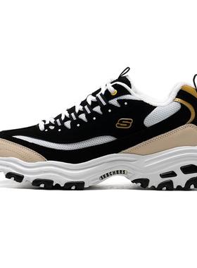 斯凯奇加绒男鞋冬季新款熊猫鞋官方正品休闲鞋保暖加厚棉鞋二棉鞋