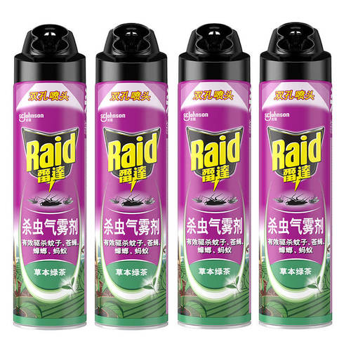 Raid雷达杀虫气雾剂喷雾家用柑橘香驱蚊灭蚊蟑螂蚂蚁双孔喷头
