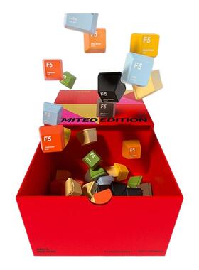 F5咖啡即溶冷萃粉速溶冻干美式香草意式风味混合装96颗限定礼盒装