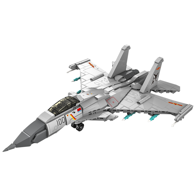 积木歼15T舰载战斗飞机