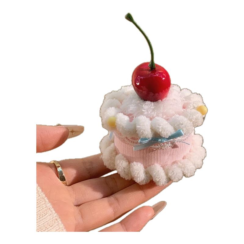 甜甜纸杯蛋糕~可爱樱桃发夹生日帽子头饰Lolita小礼帽拍照氛围感