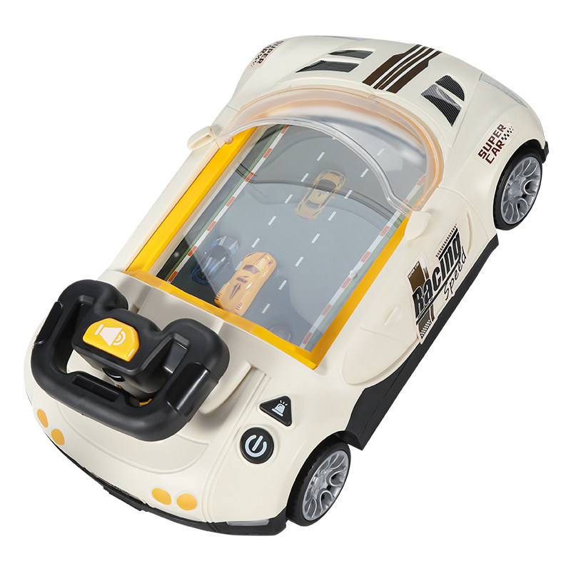 赛车闯关大冒险布加迪竞速赛车游戏机儿童赛车模拟开车益智玩具