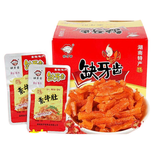 缺牙齿爆辣特辣猛辣素毛肚网红麻辣零食素牛肚湖南特产办公室零食