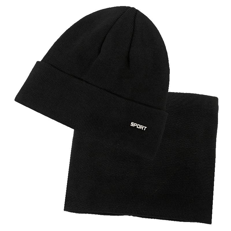 卡帝乐鳄鱼秋冬季加绒针织帽