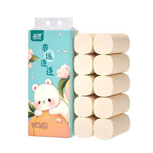 蓝漂卷纸10卷家用实惠装卫生纸卷筒纸厕纸手纸卷纸卫生纸卷纸巾q