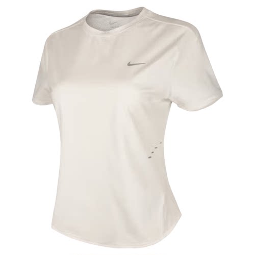 NIKE耐克女短袖夏季DRI-FIT速干跑步上衣夏季反光HM9699-133