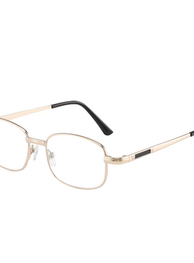 FENCH2026年新款水晶老花镜男女高清防蓝光时尚金属细框护眼眼镜