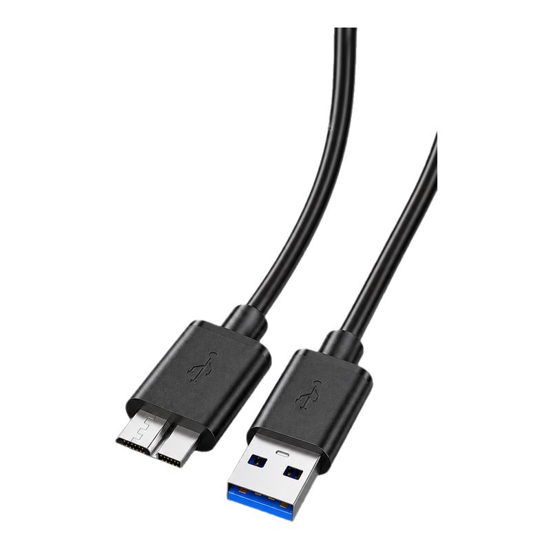 USB3.0数据线转micro-B移动硬盘连接线5Gbps高速传输适用西部东芝希捷wd硬盘盒toshiba连接线电脑台式笔记本