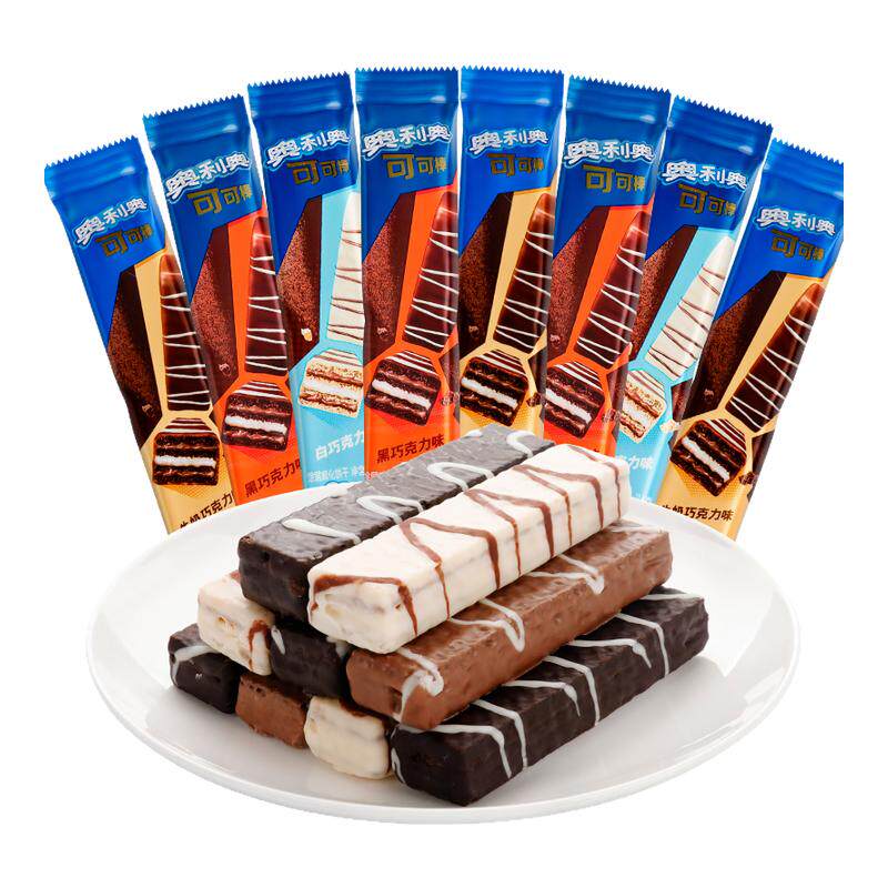 奥利奥可可棒1000g散称牛奶巧克力味威化饼干味休闲儿童零食小吃