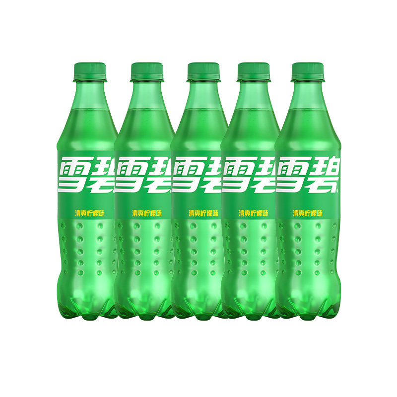 可口可乐柠檬味雪碧500ml*5瓶经典碳酸饮料汽水包邮bp