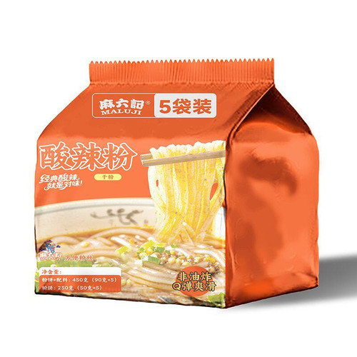麻六记酸辣粉超市装川渝风味红薯粉袋装粉丝米线冲泡方便速食夜宵