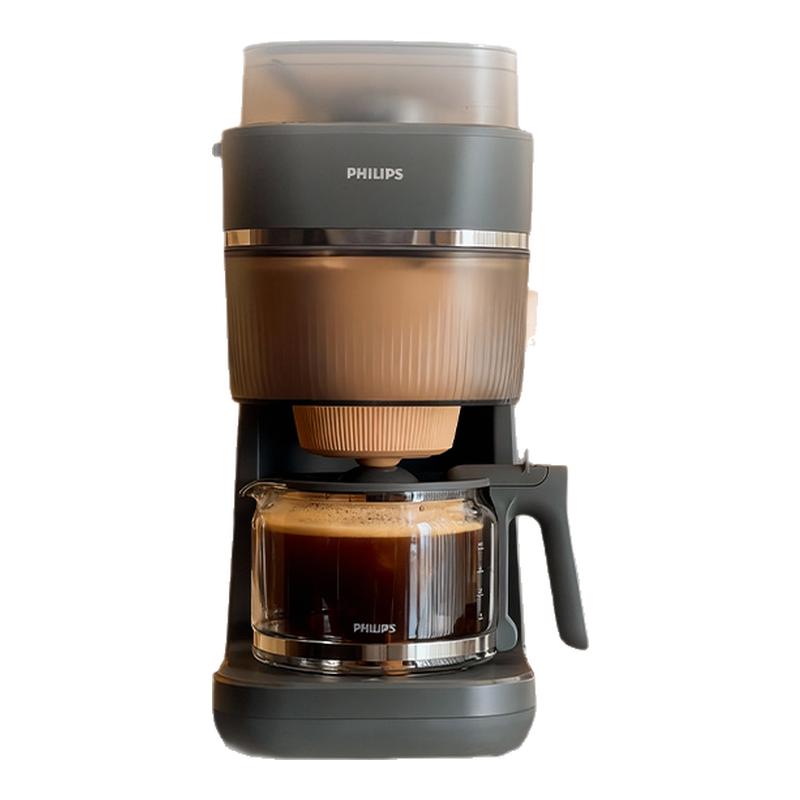 飞利浦美式咖啡机豆粉冷热双萃新