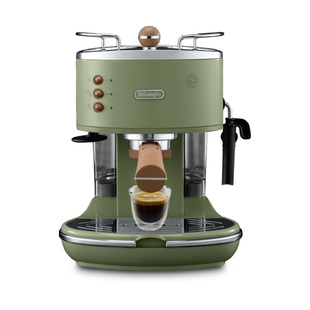 泵压家用奶泡一体 ECO310半自动咖啡机意式 Delonghi 德龙复古系列