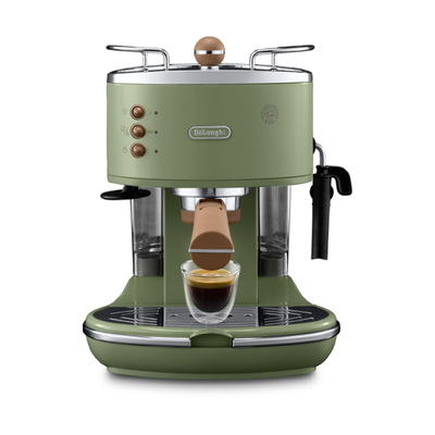 Delonghi/德龙复古系列 ECO310半自动咖啡机意式泵压家用奶泡一体