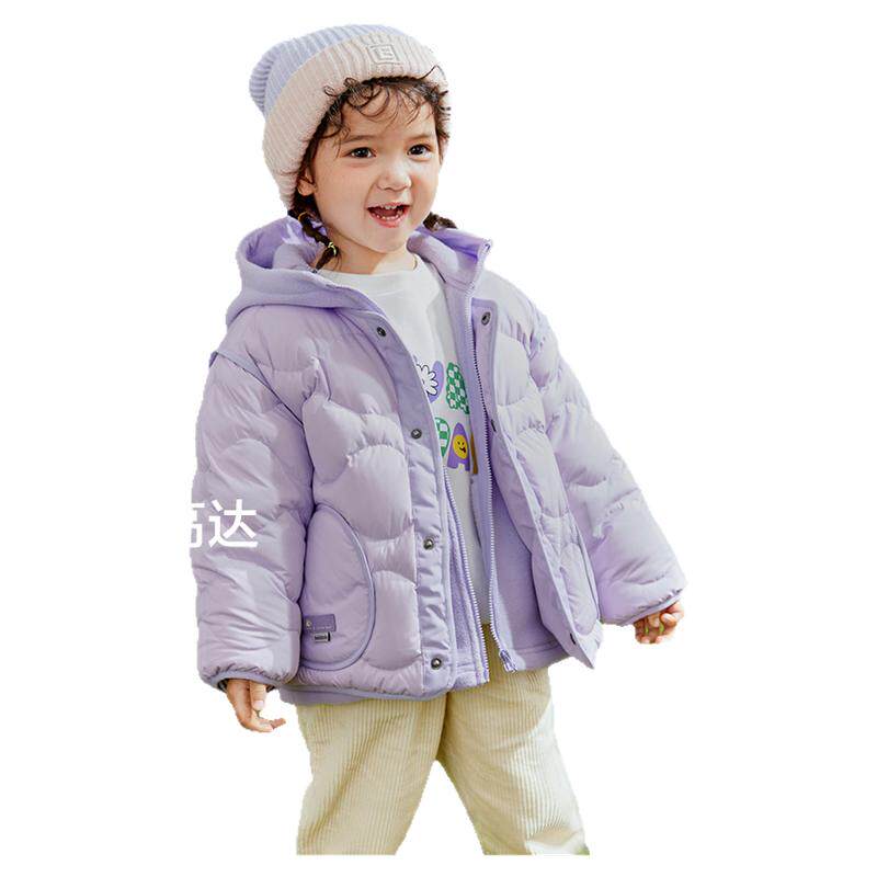 【商场同款】巴拉巴拉女童羽绒服两件套新款秋冬三合一摇粒绒外套