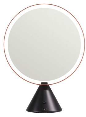 MUID大圆镜化妆镜台式led带灯桌面梳妆镜智能镜子生日礼物女神节