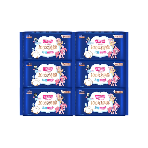 七度空间少女纯棉超薄干爽卫生巾
