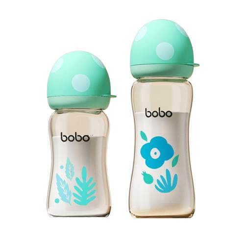 新生宝宝专用宽口径防摔玻璃奶瓶