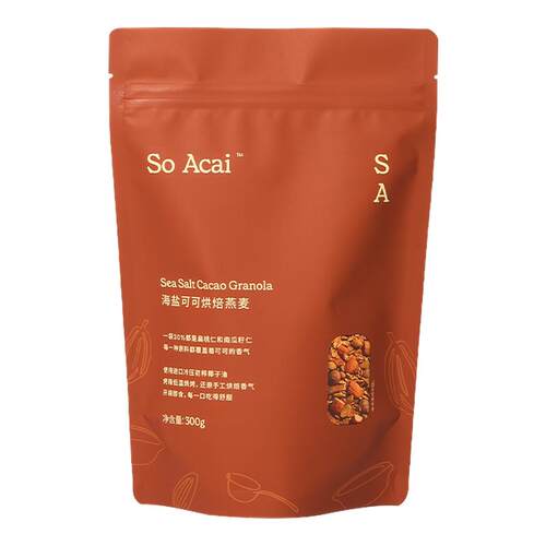 SoAcai坚果椰香抹茶烘焙燕麦片