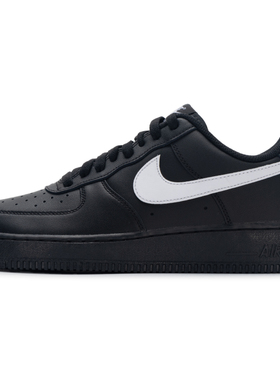 耐克男鞋Nike官网冬季新款空军一号白蓝色AF1低帮运动板鞋FJ4146