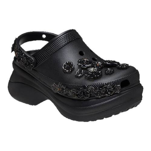 白鹿同款Crocs卡骆驰经典云朵花簇洞洞鞋厚底女鞋花园鞋|213119